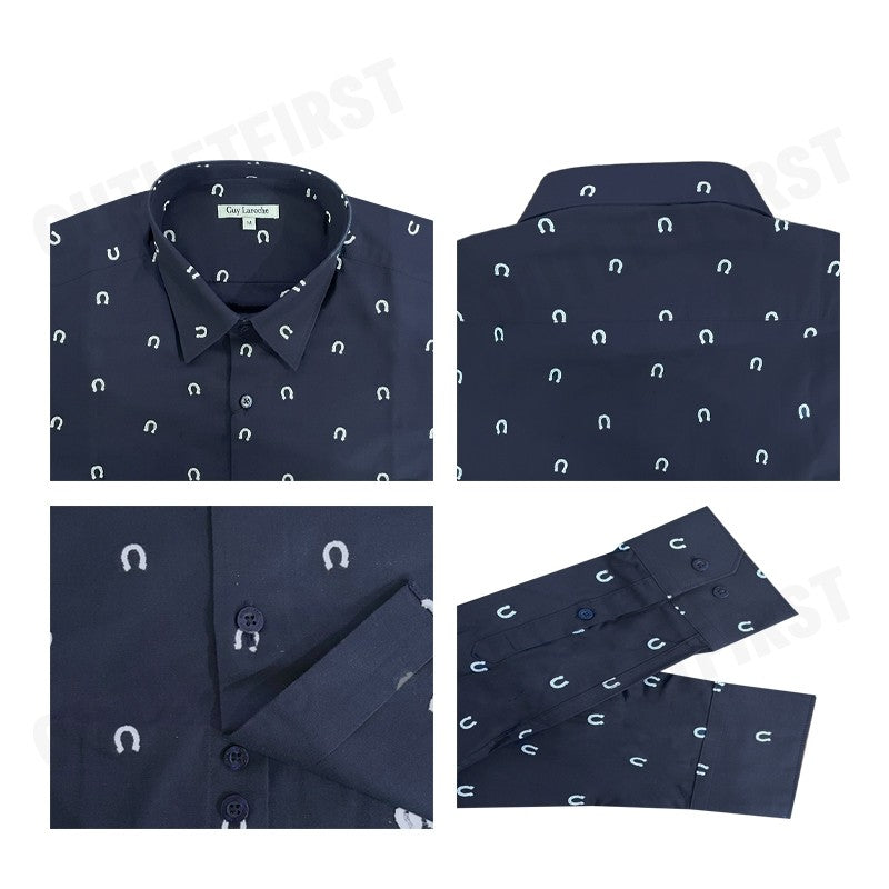 GUY LAROCHE รุ่น MAN'S LONG SLEEVES SHIRT CODE: BAB9202W3NV เสื้อเชิ้ต เสื้อแขนยาว เสื้อเชิ้ตผู้ชาย