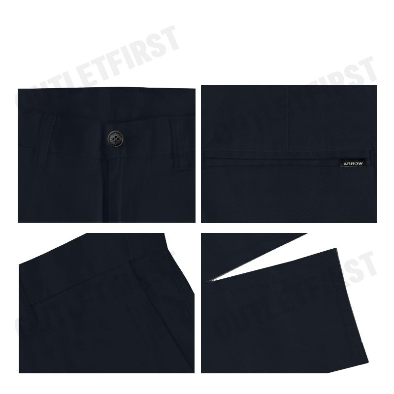 ARROW รุ่น MEN'S EASY MOVE SMART FIT PANTS CODE: MECM9T5W3CRNV กางเกงขายาว กางเกงผู้ชาย สีกรม