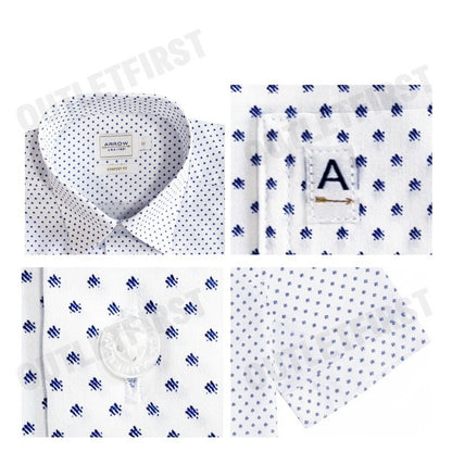 ARROW รุ่น MEN'S PREMIUM COLLECTION COTTON SHORT SLEEVES SHIRT CODE: MAPC511S4BSWH  เสื้อเชิ้ต เสื้อแขนสั้น เสื้อผู้ชาย