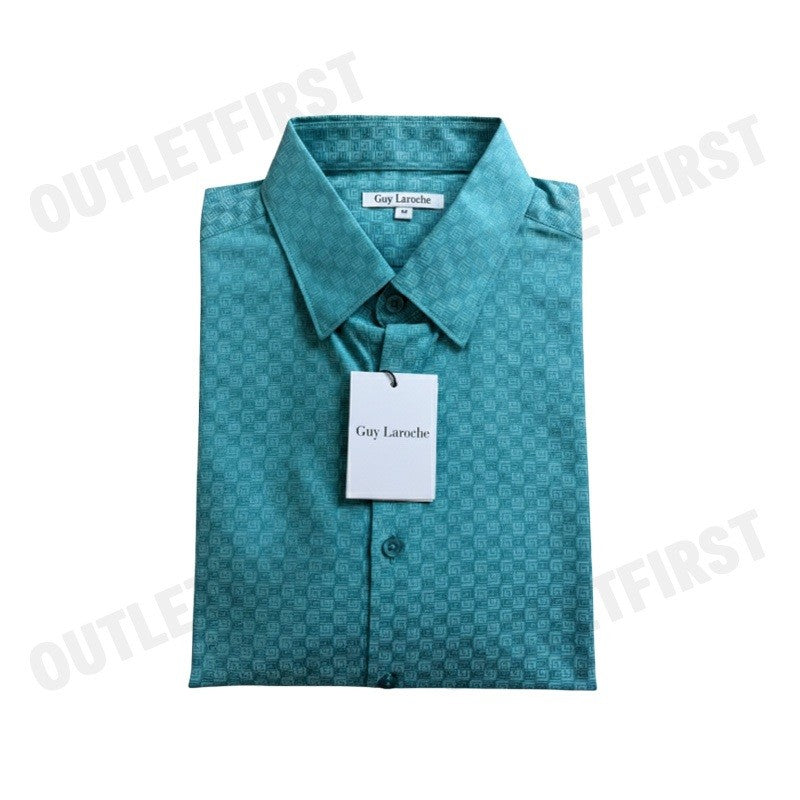 GUY LAROCHE รุ่น MAN'S LOGO LONG SLEEVES SHIRT CODE: BAB9208S3GR เสื้อเชิ้ต เสื้อแขนยาว เสื้อผู้ชาย