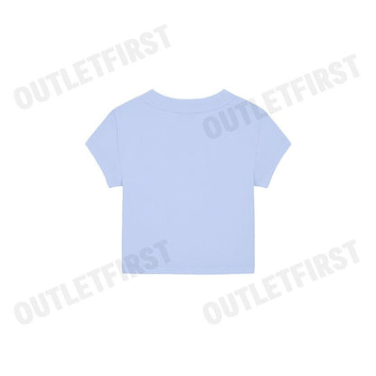 CALVIN KLEIN JEANS รุ่น MONOLOGO BABY TEE CODE: 47AB802 VHP เสื้อครอป เสื้อผู้หญิง เสื้อแขนสั้น