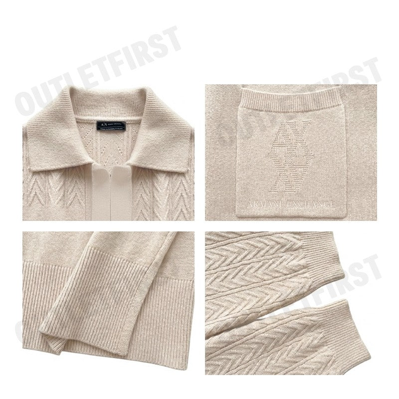 ARMANI EXCHANGE รุ่น ASV LONG MAXI-CARDIGAN WITH BELT CODE: 6DYE1C YMZ1Z 19 เสื้อคลุมคาร์ดิแกน เสื้อผู้หญิง เสื้อarmani