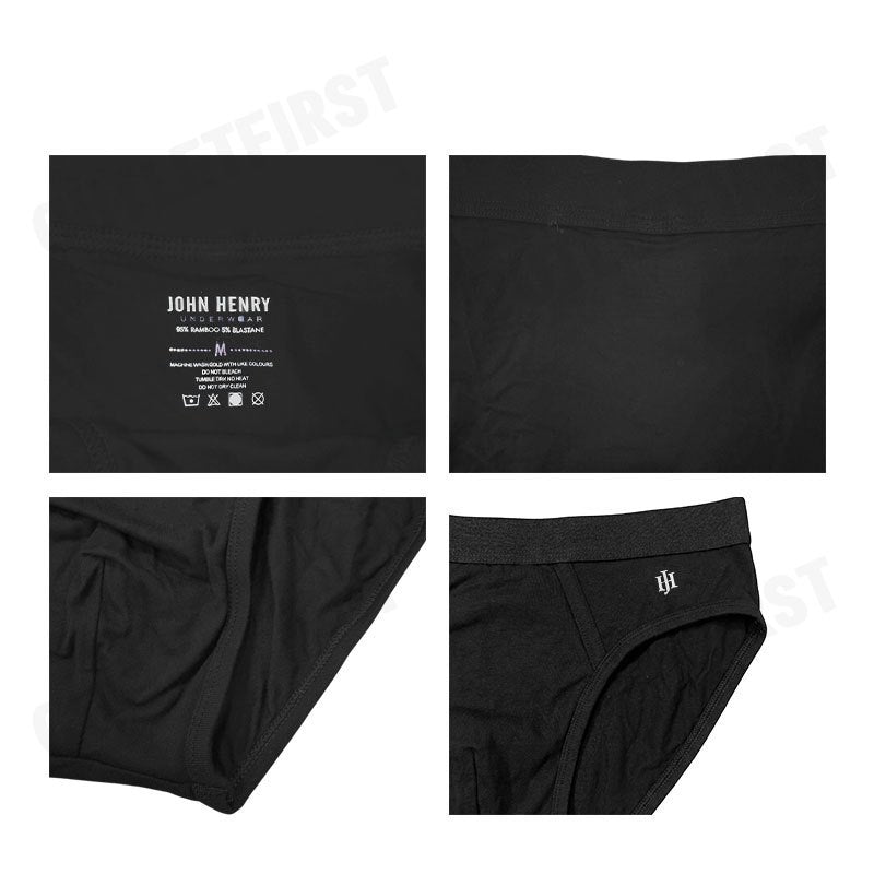 JOHN HENRY รุ่น UNDERWEAR BAMBOO FIBER CODE: JU 29004 (BLACK) กางเกงชั้นใน กางเกงชั้นในผู้ชาย กางเกงในจอน