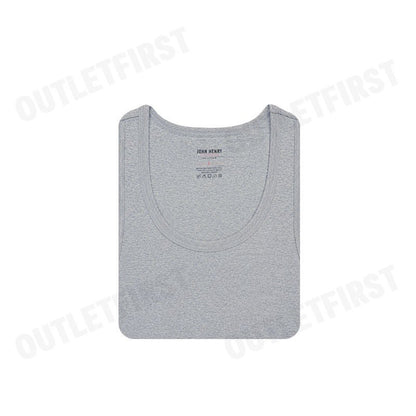 JOHN HENRY รุ่น COTTON RIB TANK TOP CODE: JU4B002 (GREY) เสื้อกล้ามผู้ชาย เสื้อกล้ามสีดำ เสื้อกล้ามจอนเฮนรี่