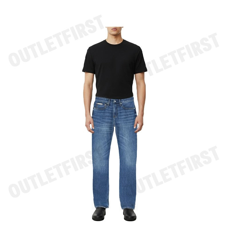 CALVIN KLEIN JEANS   MEN'S 90S STRAIGHT FIT JEAN COLOR BLACK CODE: J327064 1A4