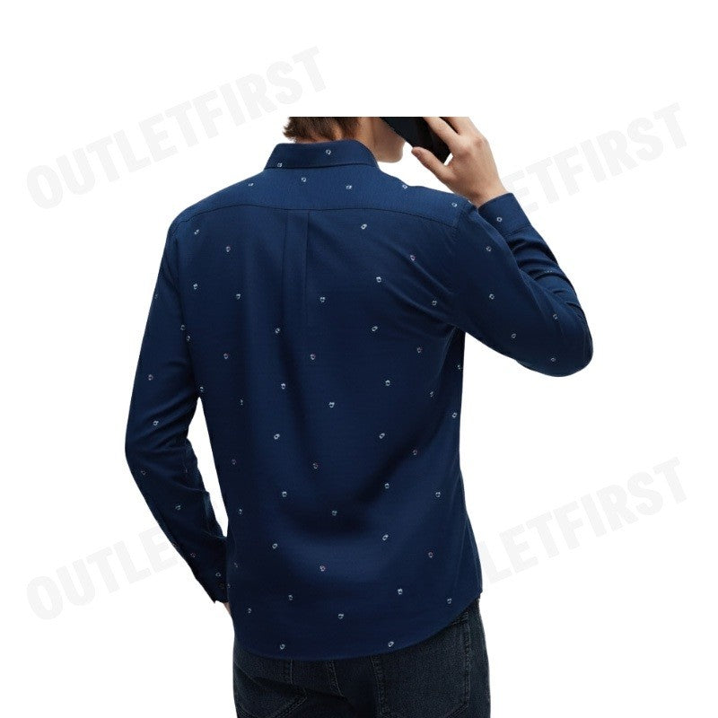 G2000 รุ่น MEN'S CASUAL LONG SLEEVE SHIRT CODE: 4612082278 เสื้อเชิ้ตแขนยาว เสื้อผู้ชาย สีกรม