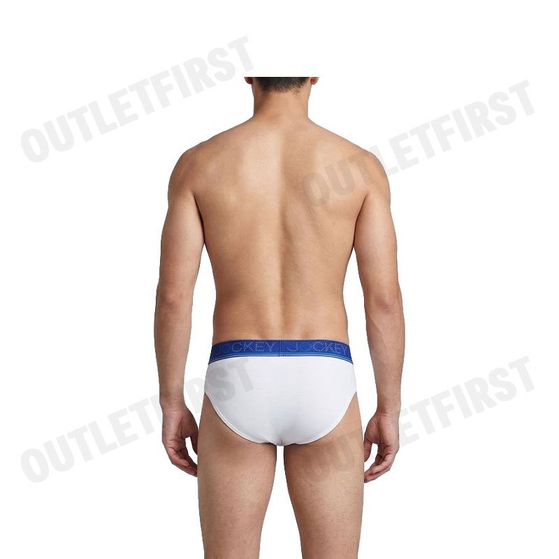 JOCKEY MEN'S COOLING JADE BRIEFS COLOR WHITE CODE: KU 1977 (WHITE)