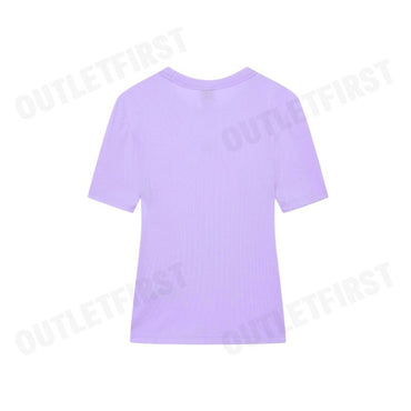 CALVIN KLEIN MODAL STRETCH MONOGRAM LOGO GRAPHIC SLIM T-SHIRT COLOR LAVENDER CODE: 44C901G XEF