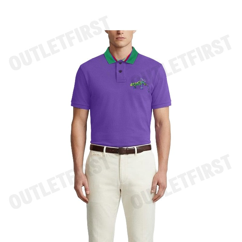 POLO RALPH LAUREN รุ่น CLASSIC FIT EMBROIDERED MESH POLO SHIRT CODE: 710958252001 เสื้อโปโล เสื้อคอปกแขน เสื้อผู้ชาย