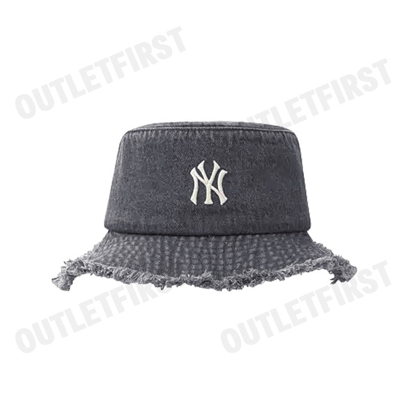 MLB รุ่น UNISEX COLOR DENIM SAFARI BUCKET HAT CODE: 3AHTD025N 50GRS หมวกบักเก็ต หมวกสีเทา หมวกเอ็มแอลบี