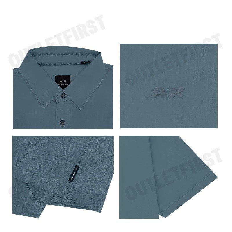 ARMANI EXCHANGE รุ่น MEN'S SHIRT CODE: 3DZC21 ZN3LZ 45AM เสื้อเชิ้ตแขนสั้น เสื้อผู้ชาย เสื้ออมานี่