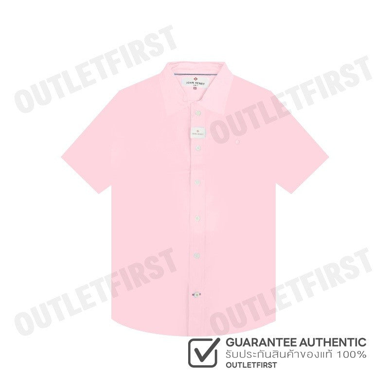 JOHN HENRY รุ่น MEN'S SHORT SLEEVES SLIM FIT SHIRT (ORANGE) CODE: JH F424MSSSM40 เสื้อเชิ้ต เสื้อแขนสั้น เสื้อผู้ชาย