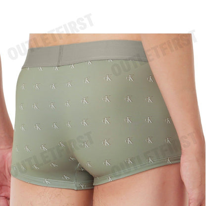 CALVIN KLEIN รุ่น ESTABLISHED LOW RISE TRUNK CODE: NB4079 PDA  กางเกงชั้นในผู้ชาย กางเกงใน กางเกงสีเขียว