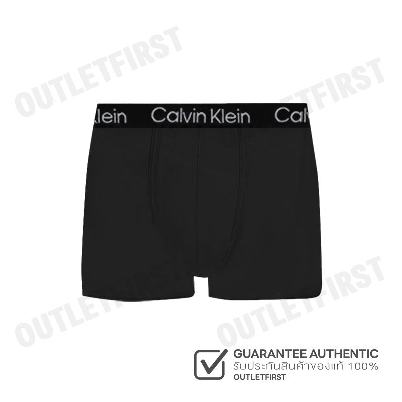 CALVIN KLEIN รุ่น LOW RISE TRUNKS CODE: 40350MF UB1 กางเกงชั้นในผู้ชาย บ๊อกเซอร์ กางเกงในสีดำ