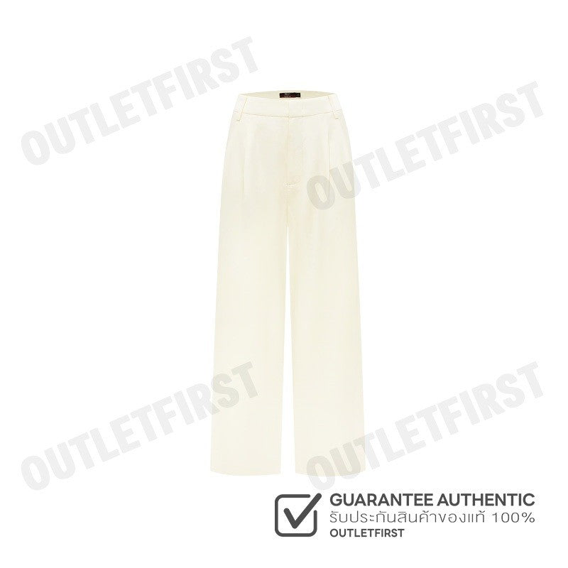 G2000 รุ่น WOMEN RELAXED STRAIGHT LEG PANTS CODE: 43266003 04 กางเกงขายาวผู้หญิง กางเกงสีครีม กางเกงจีทูเทาซัน