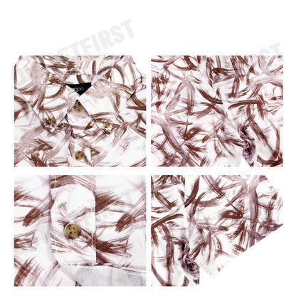 G2000 รุ่น MEN'S CASUAL SHORT-SLEEVED SHIRT CODE: 46130872 55 เสื้อเชิ้ตแขนสั้น เสื้อผู้ชาย เสื้อสีน้ำตาล