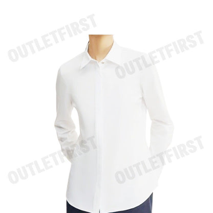 G2000 รุ่น WOMEN'S SLIM FIT SHIRT CODE: 46223183 00 เสื้อเชิ้ตแขนยาว เสื้อผู้หญิง เสื้อสีขาว
