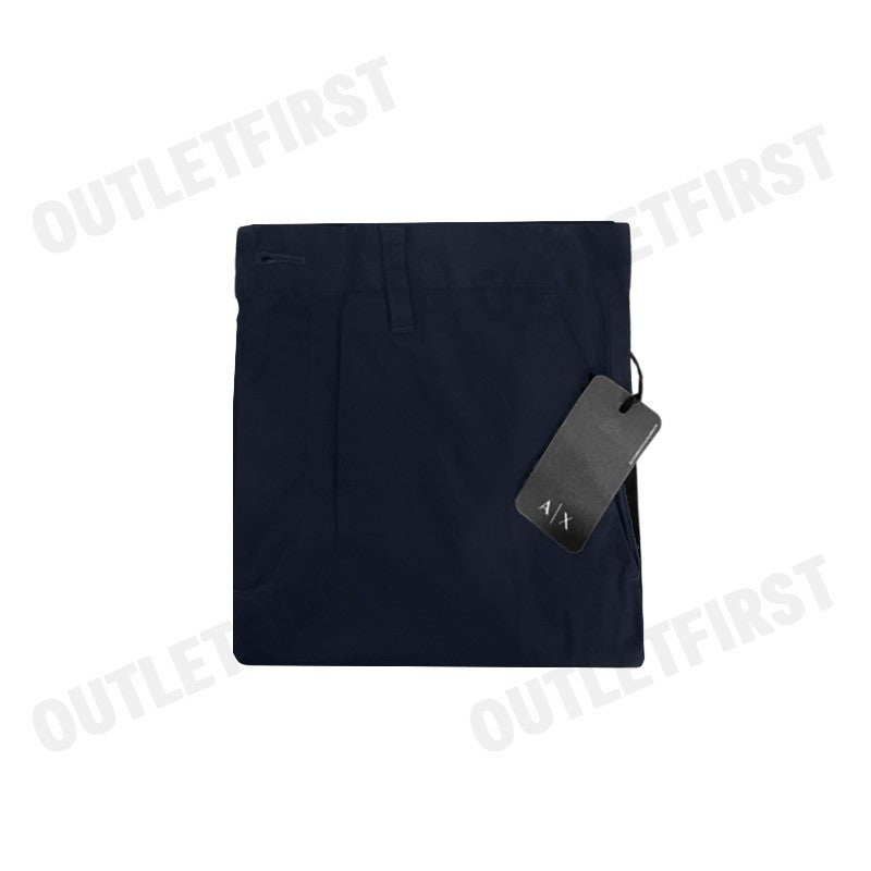 ARMANI EXCHANGE รุ่น MEN'S COTTON GABARDINE CHINO PANTS CODE: 3DZP07 ZN3TZ 15DK กางเกงขายาวผู้ชาย กางเกงสีกรม อมานี่