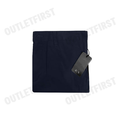 ARMANI EXCHANGE รุ่น MEN'S COTTON GABARDINE CHINO PANTS CODE: 3DZP07 ZN3TZ 15DK กางเกงขายาวผู้ชาย กางเกงสีกรม อมานี่