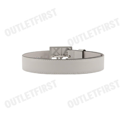 ARMANI EXCHANGE รุ่น WOMEN'S BELT WITH SQUARE WITH LOGO CODE: 941130 0A874 14349 เข็มขัดผู้หญิง สีเบจ เทา เข็มขัดArmani