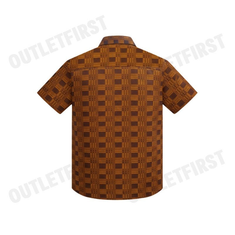 GUY LAROCHE รุ่น MAN'S SHORT SLEEVES SHIRT CODE: BAC9203W3BR เสื้อเชิ้ต เสื้อแขนสั้น เสื้อผู้ชาย