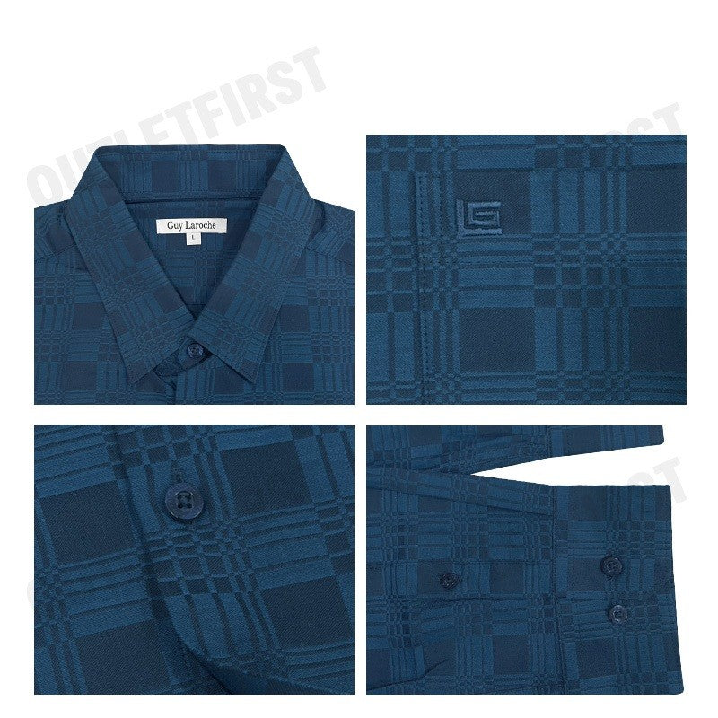 GUY LAROCHE รุ่น MAN'S LONG SLEEVES SHIRT CODE: BAB9203S4NV เสื้อเชิ้ต เสื้อแขนยาว เสื้อผู้ชาย