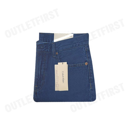 CALVIN KLEIN JEANS รุ่น WOMEN'S SIGNATURE 90S DARK BLUE DENIM CODE: 40WL795 E5D กางเกงยีนส์ผู้หญิง กางเกงCK กางเกงขายาว