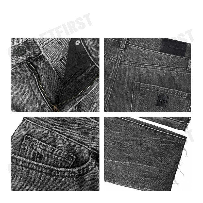 ARMANI EXCHANGE รุ่น WOMEN'S CROPPED BOYFRIEND JEANS CODE: 6DYJ16 Y18OZ 0903 กางเกงยีนส์ผู้หญิง กางเกงอมานี่ สีเทา