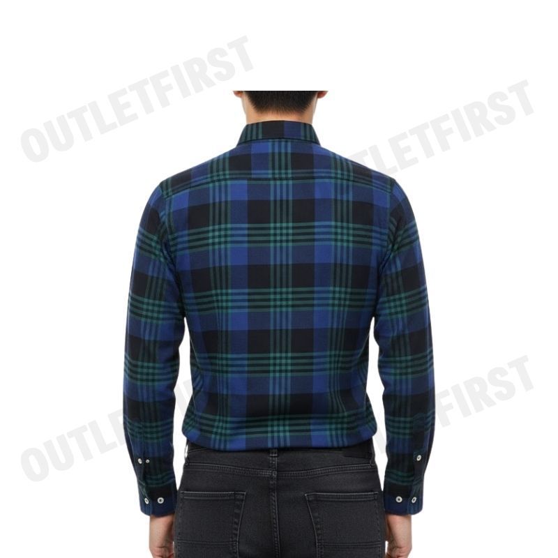 ARROW รุ่น LONG SLEEVE SLIM FIT SHIRT CODE: MACS107W2BSNV เสื้อเชิ้ตแขนยาว เสื้อเชิ้ตผู้ชาย เสื้อเชิ้ตลายตาราง