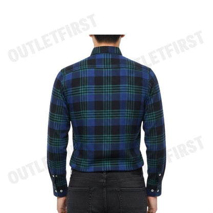 ARROW รุ่น LONG SLEEVE SLIM FIT SHIRT CODE: MACS107W2BSNV เสื้อเชิ้ตแขนยาว เสื้อเชิ้ตผู้ชาย เสื้อเชิ้ตลายตาราง