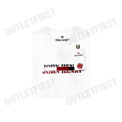 JOHN HENRY รุ่น MEN'S SLIM FIT SWEATER (WHITE) CODE: JH S125MPUSM18 เสื้อสเวตเตอร์ผู้ชาย เสื้อสีขาว แขนยาว