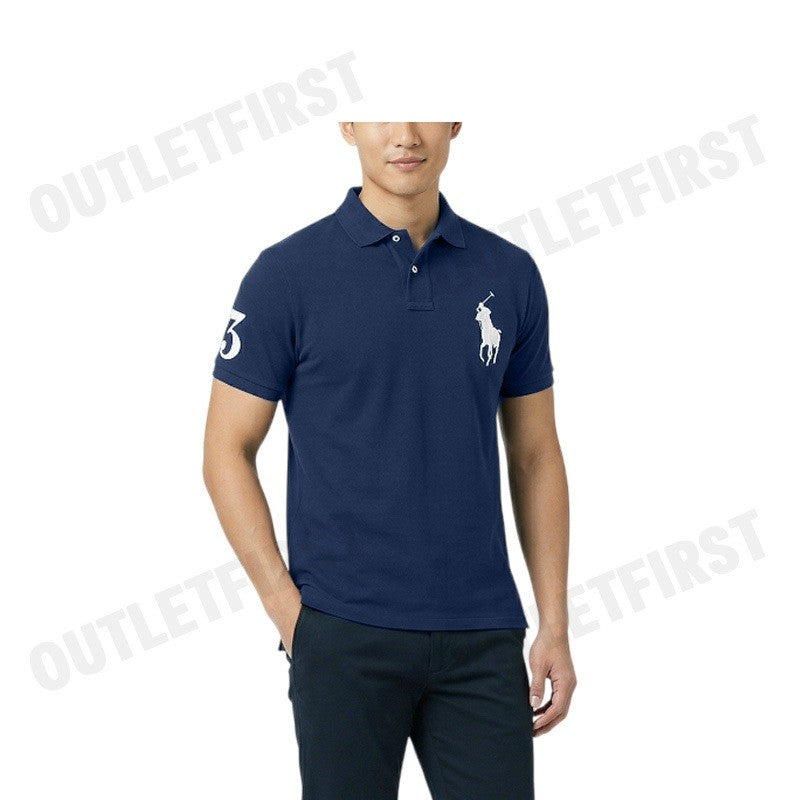 POLO RALPH LAUREN รุ่น CUSTOM SLIM FIT BIG PONY MESH POLO SHIRT CODE: 710697457006 เสื้อโปโลผู้ชาย เสื้อโปโลแขนสั้น