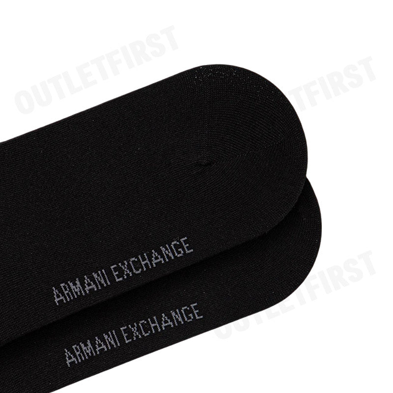 ARMANI EXCHANGE รุ่น RIBBED COTTON SOCKS WITH INLAID LOGO CODE: XW000914 AF13661 UC001 ถุงเท้า ถุงเท้ายูนิเซ็กส์