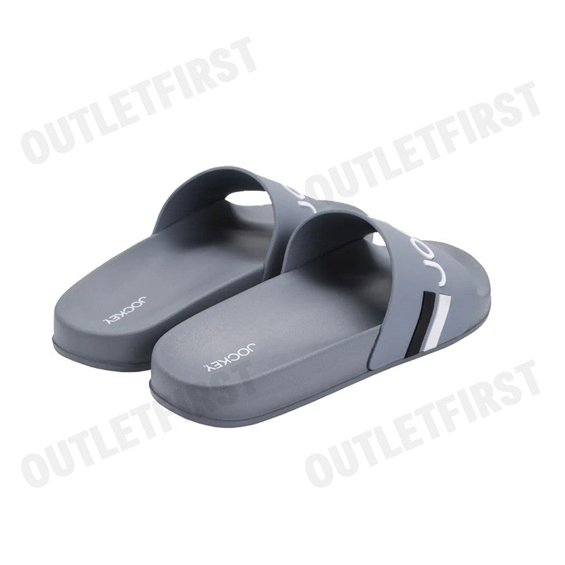 JOCKEY รุ่น MAN'S AFFORDABLE SANDALS CODE: KU JKSABAF02 (LIGHT GREY) รองเท้าแตะผู้ชาย รองเท้าสลิปออน รองเท้าจ๊อกกี้