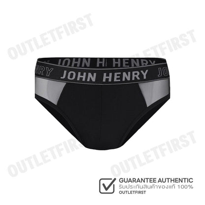 JOHN HENRY รุ่น UNDERWEAR FASHION MEN'S BRIEFS CODE: JU JU2ME001 (BLACK) กางเกงชั้นในผู้ชาย กางเกงในจอน กางเกงในซีทรู