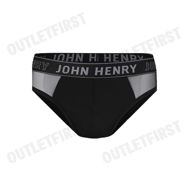 JOHN HENRY รุ่น UNDERWEAR FASHION MEN'S BRIEFS CODE: JU JU2ME001 (BLACK) กางเกงชั้นในผู้ชาย กางเกงในจอน กางเกงในซีทรู