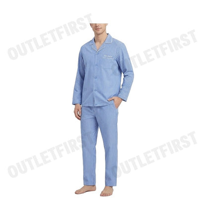 HUSH PUPPIES รุ่น MEN'S LONG-SLEEVE SLEEPWEAR SET CODE: HU H8B849 (BLUE) เซ็ทชุดนอนผู้ชาย ชุดนอนฮัชพัพพี