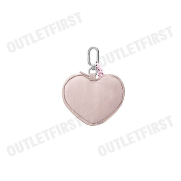 MLB รุ่น UNISEX HEART POUCH KEYRING CODE: 3APOH015N 45PKM พวงกุญแจ พวงกุญแจหัวใจ พวงกุญแจสีชมพู