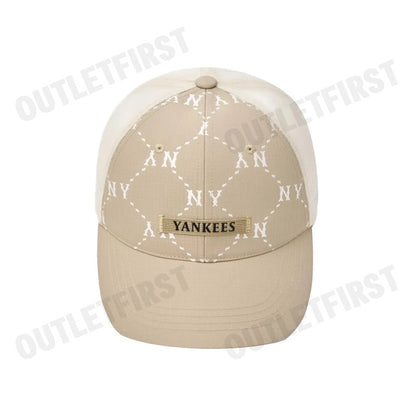 MLB รุ่น UNISEX DIA MONOGRAM SPORTIVE MESH CAP CODE: 3AMCM0153 50BGD หมวกแก็ป หมวกเบสบอล หมวกเอ็มแอลบี
