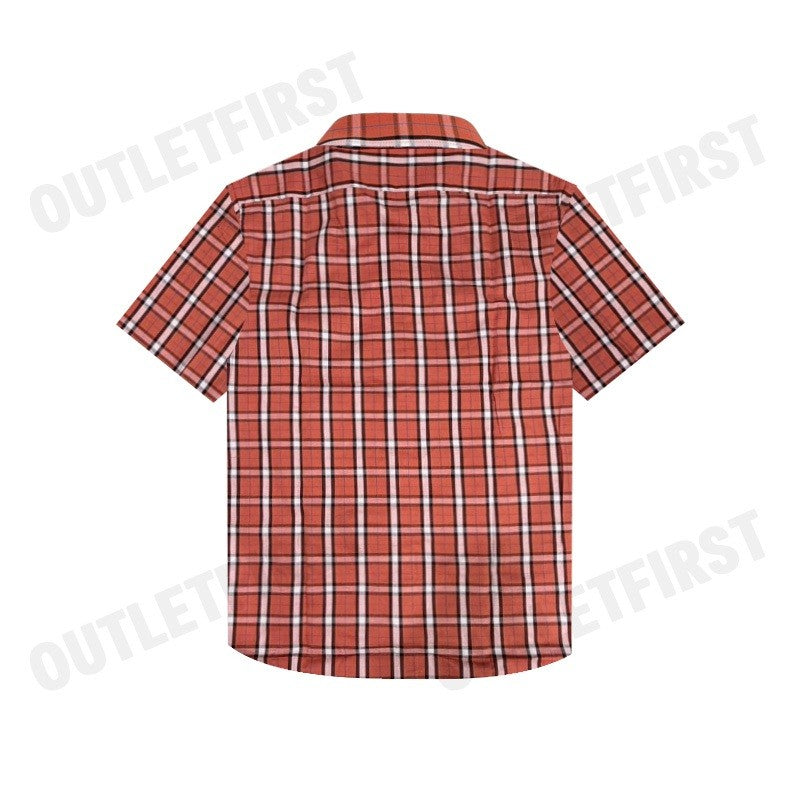 GUY LAROCHE รุ่น MAN'S SHORT SLEEVES SHIRT CODE: BAC1202S3OR เสื้อเชิ้ต เสื้อแขนสั้น เสื้อผู้ชาย เสื้อลายสก๊อต