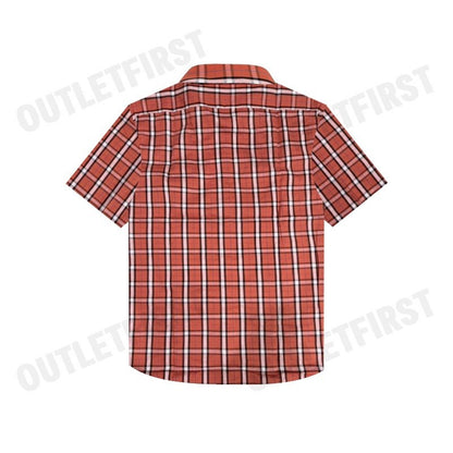 GUY LAROCHE รุ่น MAN'S SHORT SLEEVES SHIRT CODE: BAC1202S3OR เสื้อเชิ้ต เสื้อแขนสั้น เสื้อผู้ชาย เสื้อลายสก๊อต