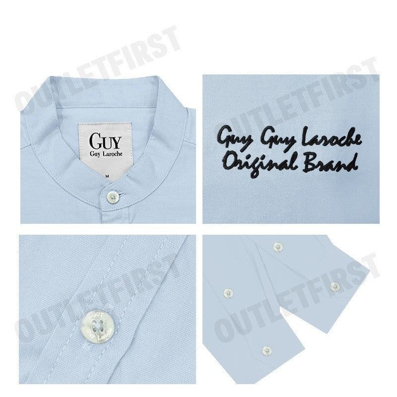 GUY LAROCHE รุ่น STAND COLLAR SLIM FIT SHIRT CODE: DAC6260P3BU เสื้อเชิ้ต เสื้อแขนยาว เสื้อผู้ชาย