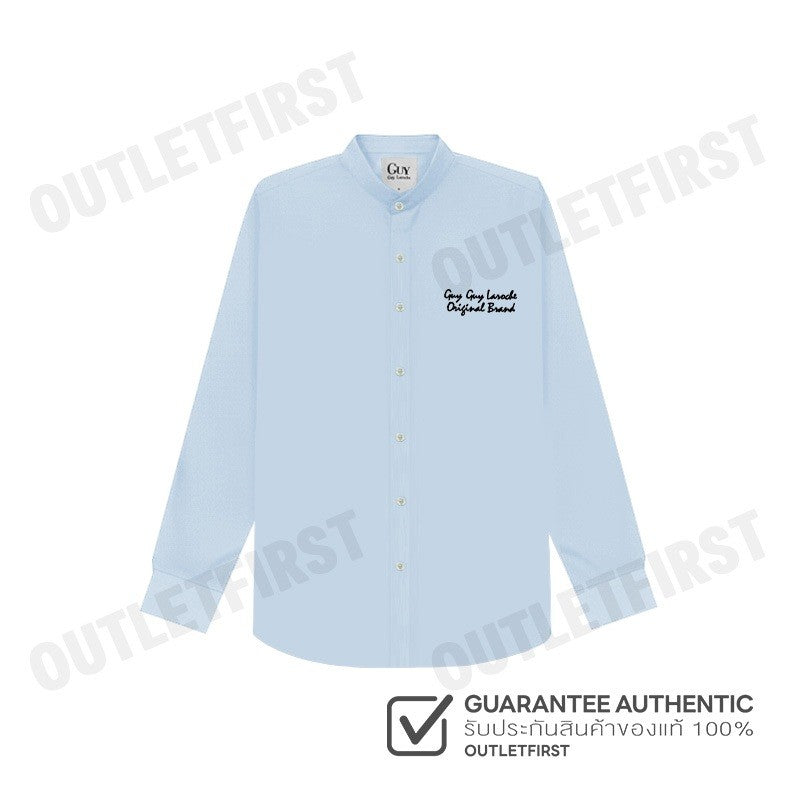 GUY LAROCHE รุ่น STAND COLLAR SLIM FIT SHIRT CODE: DAC6260P3BU เสื้อเชิ้ต เสื้อแขนยาว เสื้อผู้ชาย