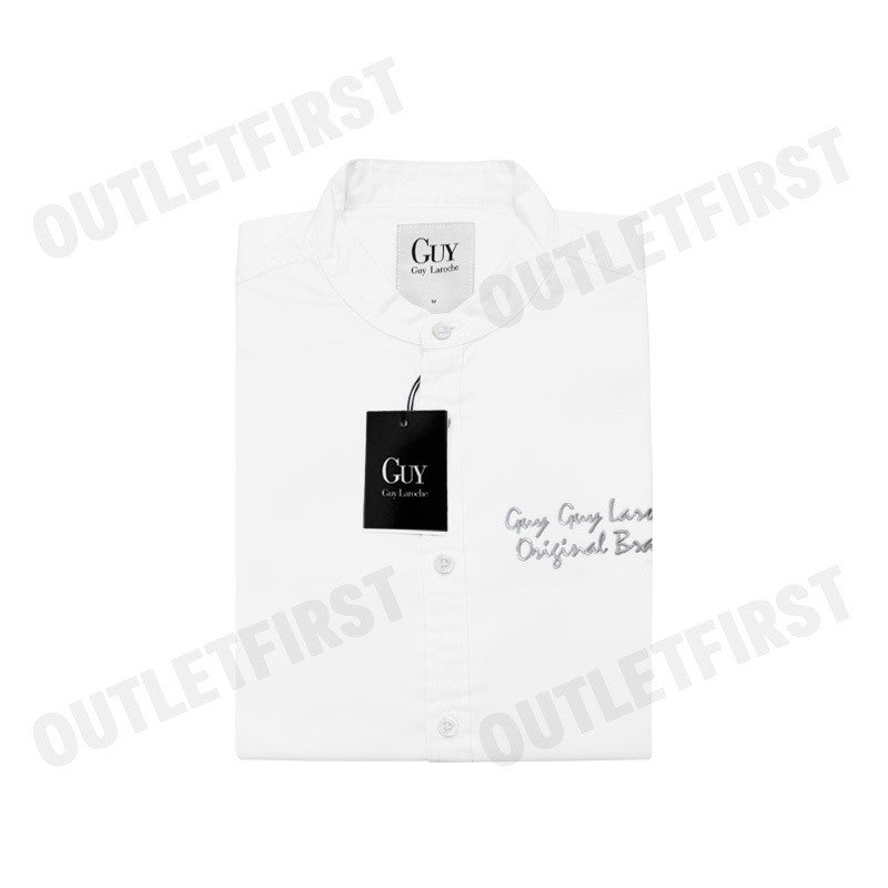 GUY LAROCHE รุ่น STAND COLLAR SLIM FIT SHIRT CODE: DAC6260P3WH เสื้อเชิ้ต เสื้อแขนยาว เสื้อผู้ชาย
