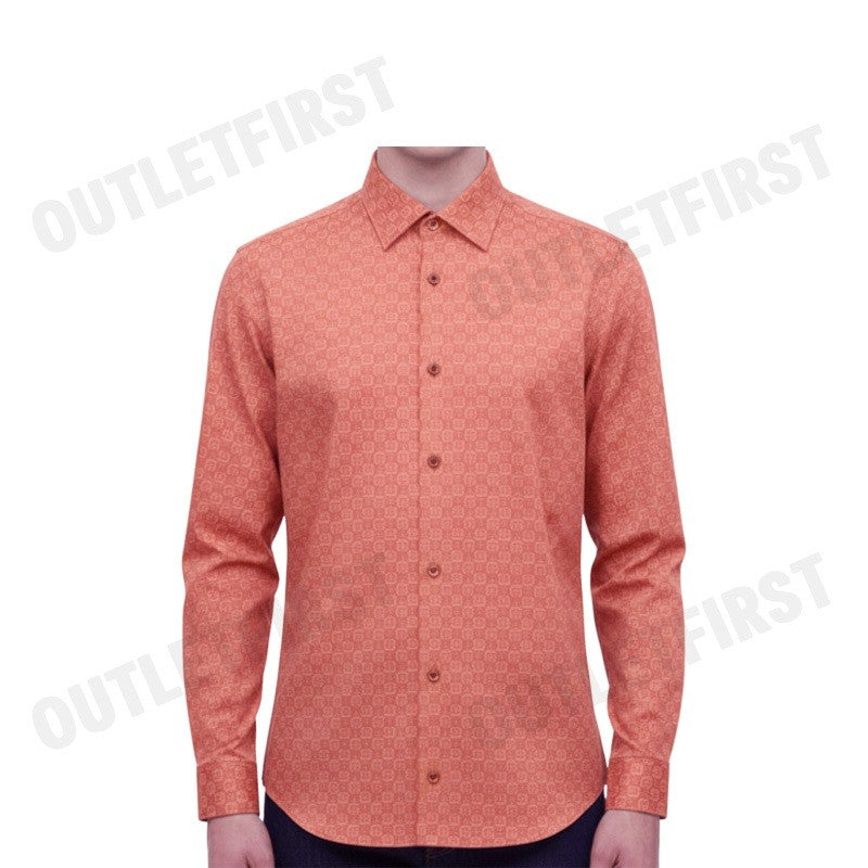 GUY LAROCHE รุ่น MAN'S LOGO LONG SLEEVES SHIRT CODE: BAB9208S3OR เสื้อเชิ้ต เสื้อแขนยาว เสื้อผู้ชาย