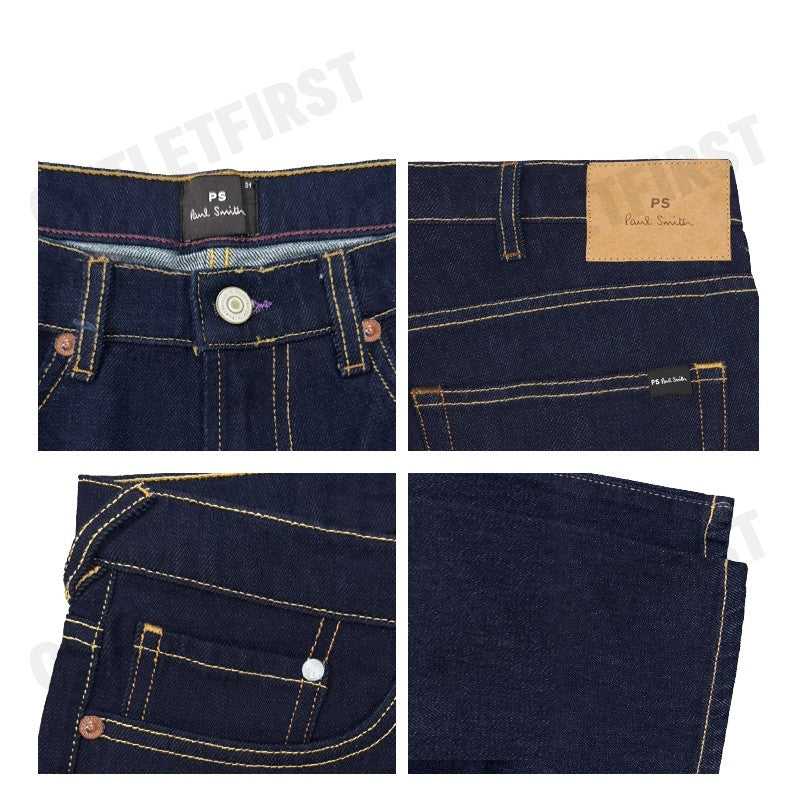 PS PAUL SMITH รุ่น MEN'S TAPERED FIT JEANS CODE: M2R 301Z P21841 R กางเกงยีนส์ กางเกงผู้ชาย กางเกงพอลสมิธ