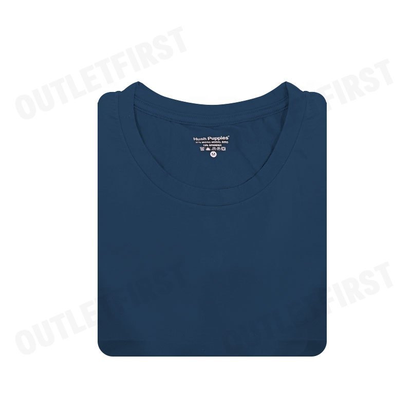 HUSH PUPPIES รุ่น MICRO MODAL SIRO TEE CODE: HU H5FSR08 (NAVY) เสื้อยืดคอกลมผู้ชาย เสื้อแขนสั้น เสื้อยืดสีกรม