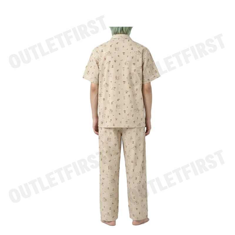 HUSH PUPPIES MEN'S SHORT-SLEEVE SLEEPWEAR SET COLOR YELLOW  CODE: HU H8B180 (YELLOW)