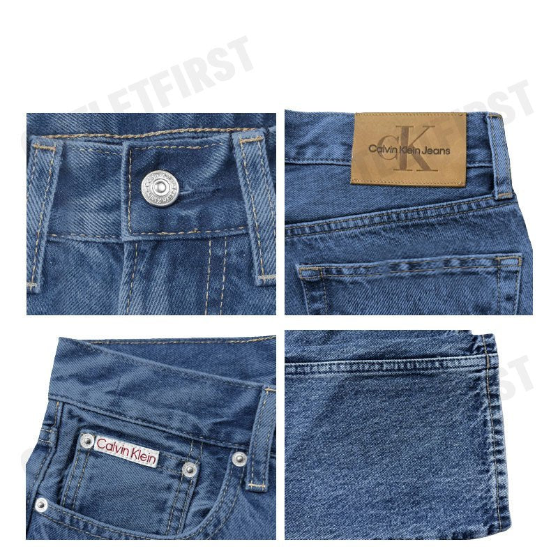 CALVIN KLEIN JEANS รุ่น MEN'S AUTHENTIC STRAIGHT JEANS CODE J327128 1A4 กางเกงยีนส์ กางเกงยีนส์ขายาว กางเกงผู้ชาย