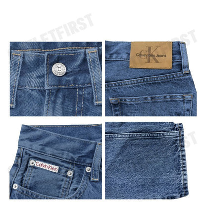 CALVIN KLEIN JEANS รุ่น MEN'S AUTHENTIC STRAIGHT JEANS CODE J327128 1A4 กางเกงยีนส์ กางเกงยีนส์ขายาว กางเกงผู้ชาย